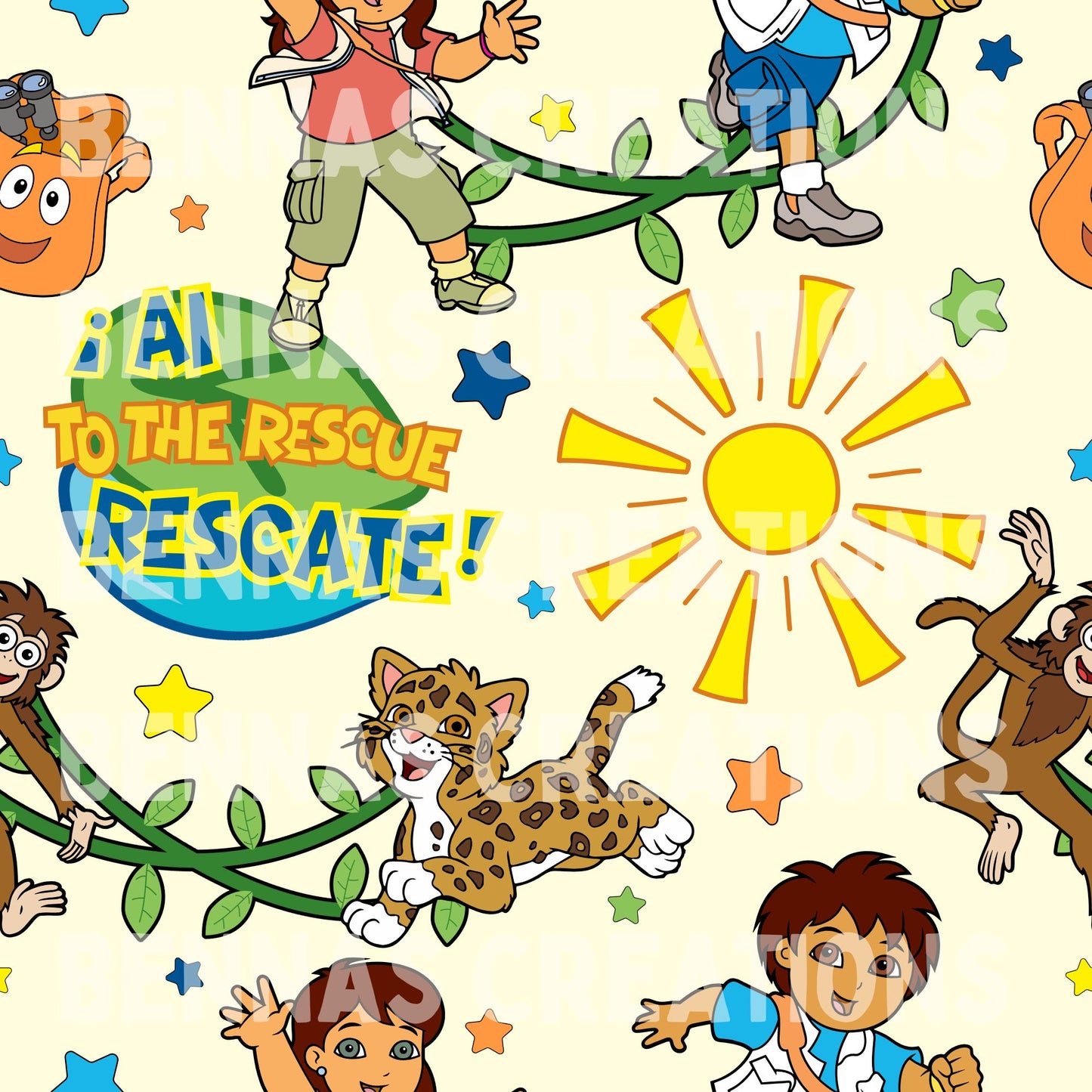 AI RESCATE Doodles